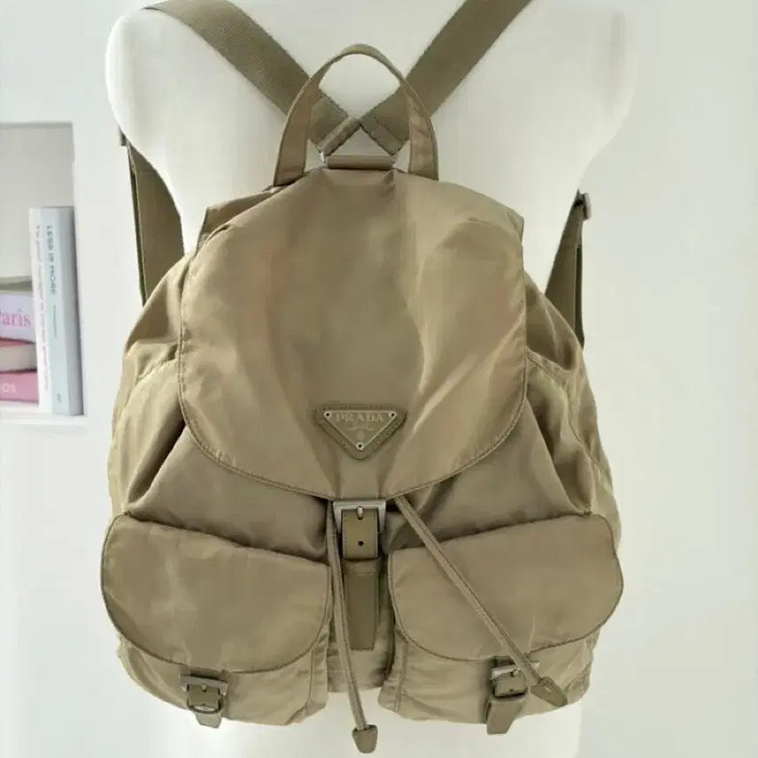 [BUNJANG] Prada Pocono Backpack Beige / 프라다 포코노 백팩 베이지