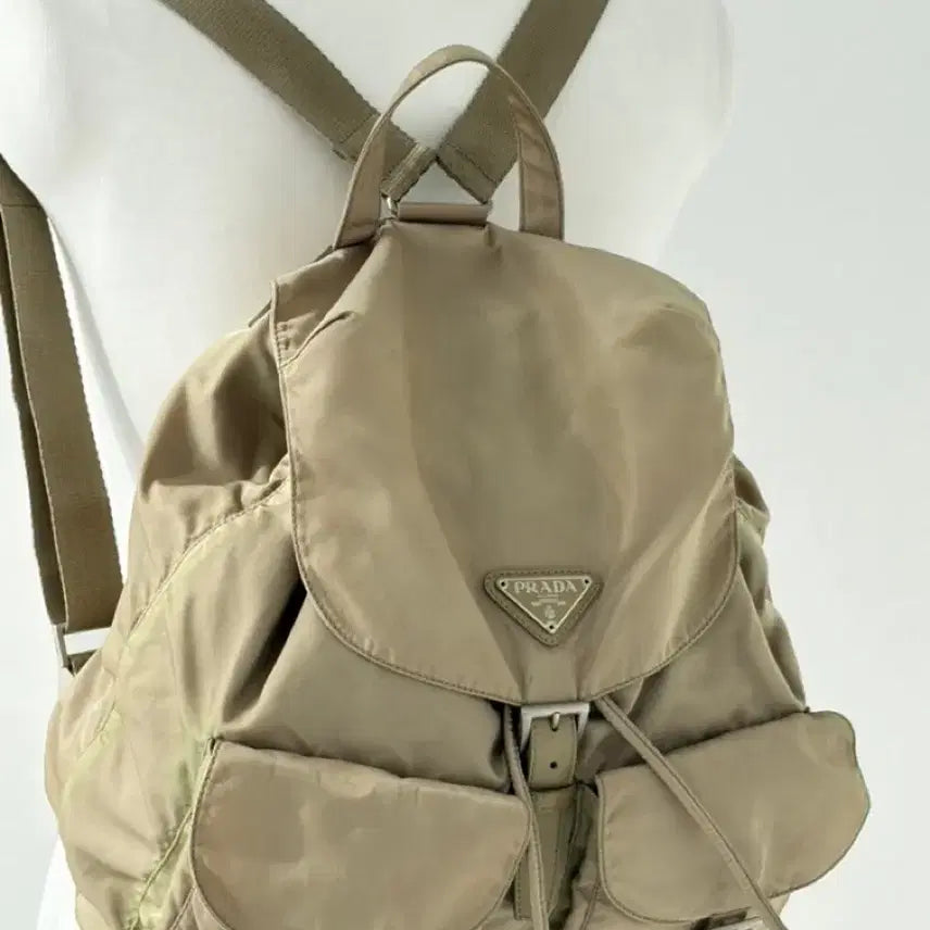 [BUNJANG] Prada Pocono Backpack Beige / 프라다 포코노 백팩 베이지
