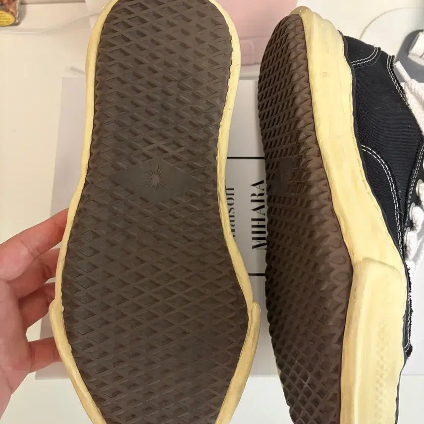 [BUNJANG] Mihara Yasuhiro Peterson Black Sneakers / 미하라 야스히로 피터슨 블랙 43사이즈