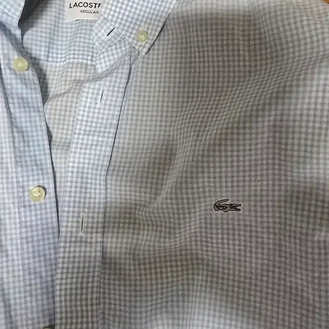 [BUNJANG] Lacoste Regular Fit Check Shirt / 라코스테 레귤러 핏 체크 남방입니다