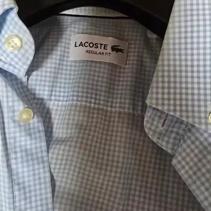 [BUNJANG] Lacoste Regular Fit Check Shirt / 라코스테 레귤러 핏 체크 남방입니다