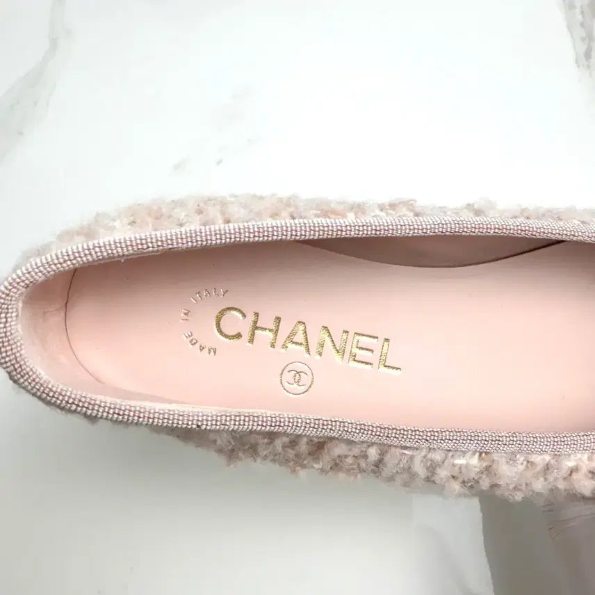 [BUNJANG] Chanel Valeria Tweed Flat Shoes / { 38 } 샤넬 발레리아 트위드 플랫슈즈