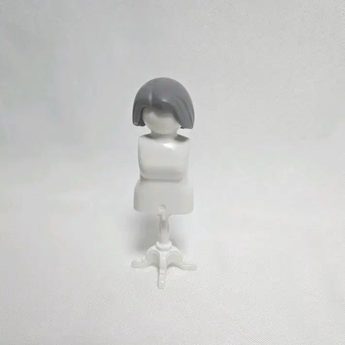 [BUNJANG] Playmobil Female Gray Bob Hair Accessory / 플레이모빌 소품_여성 진회색 단발 머리