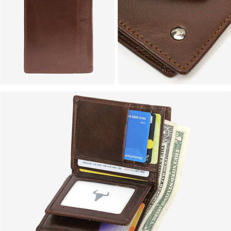 [BUNJANG] Classic Leather Wallet / 남성 천연소가죽 클래식 지갑