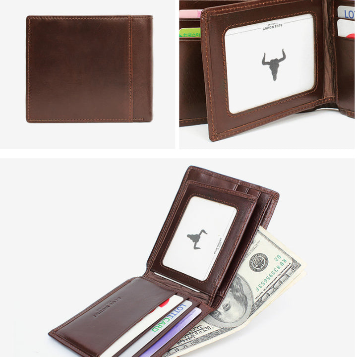 [BUNJANG] Classic Leather Wallet / 남성 천연소가죽 클래식 지갑