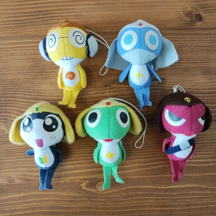 [BUNJANG] Keroro Sergeant Vintage Doll Keyring / 일괄) 케로로 중사 고전 인형키링