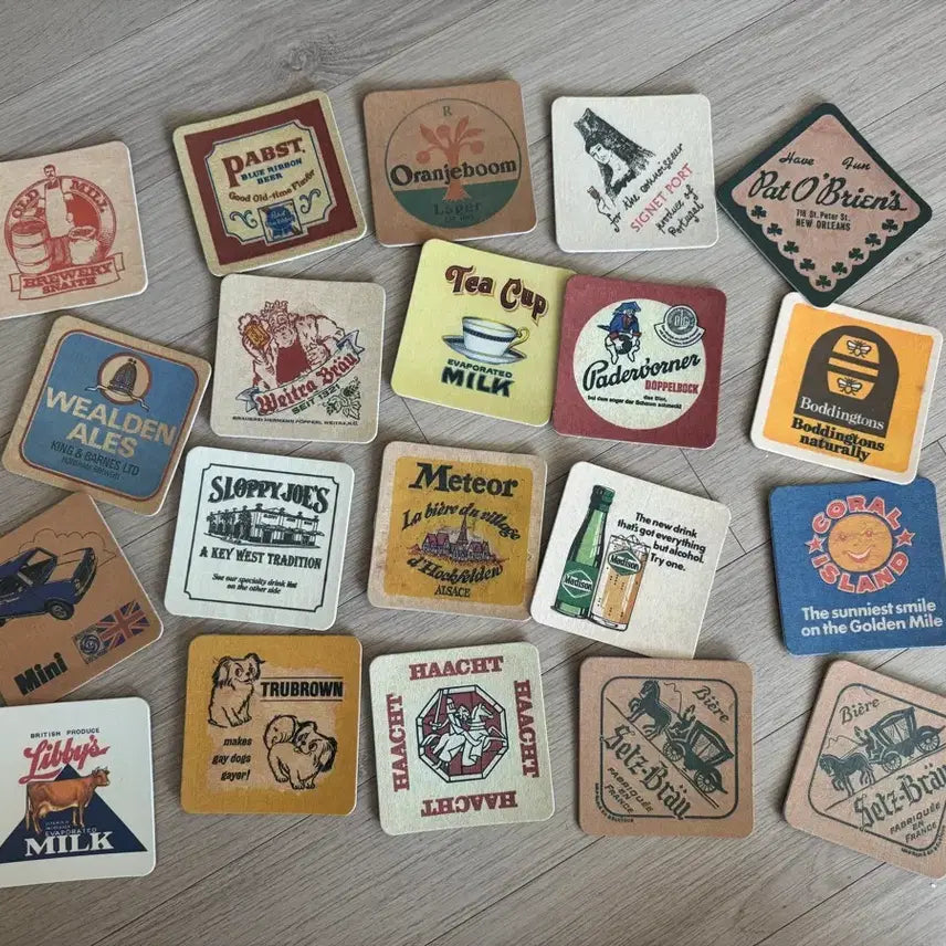 [BUNJANG] Vintage Coaster Set / 맥주 빈티지 코스터 모음