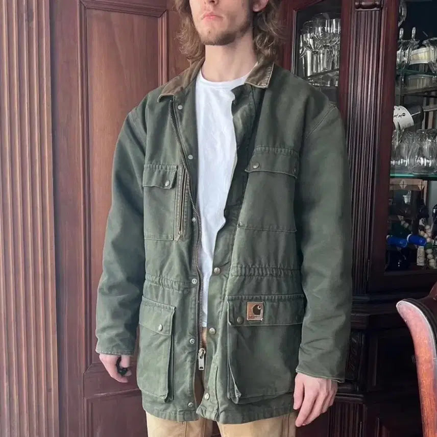 [BUNJANG] Vintage Carhartt Chore Jacket XL / 90s USA 빈티지 칼하트 블랭킷 초어 자켓 XL