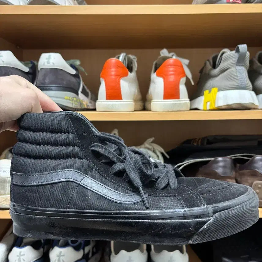 [BUNJANG] Vans Comme des Garcons Skate High Triple Black / [270] 반스 스케이트 하이 꼼데가르송 콜라보 트리플블랙