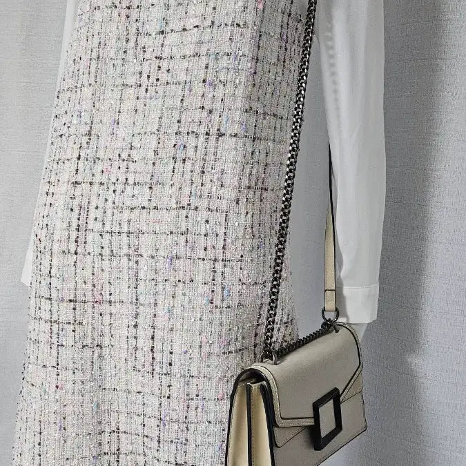 [BUNJANG] Wool Jacquard Lined Dress / 새수준 모직 자크 안감 원피스...