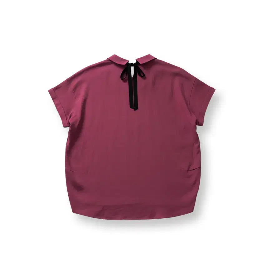 [BUNJANG] Pink Back Ribbon Blouse / 핑크 뒷리본 가오리 블라우스