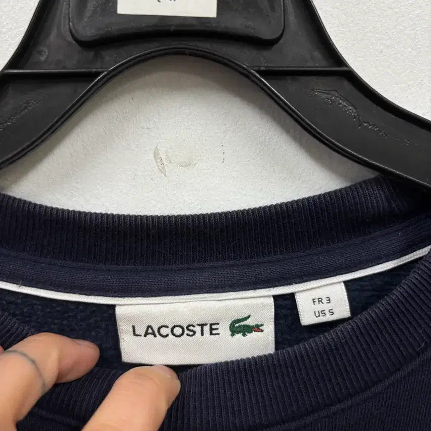 [BUNJANG] Lacoste Logo Sweatshirt / 라코스테 로고 맨투맨s