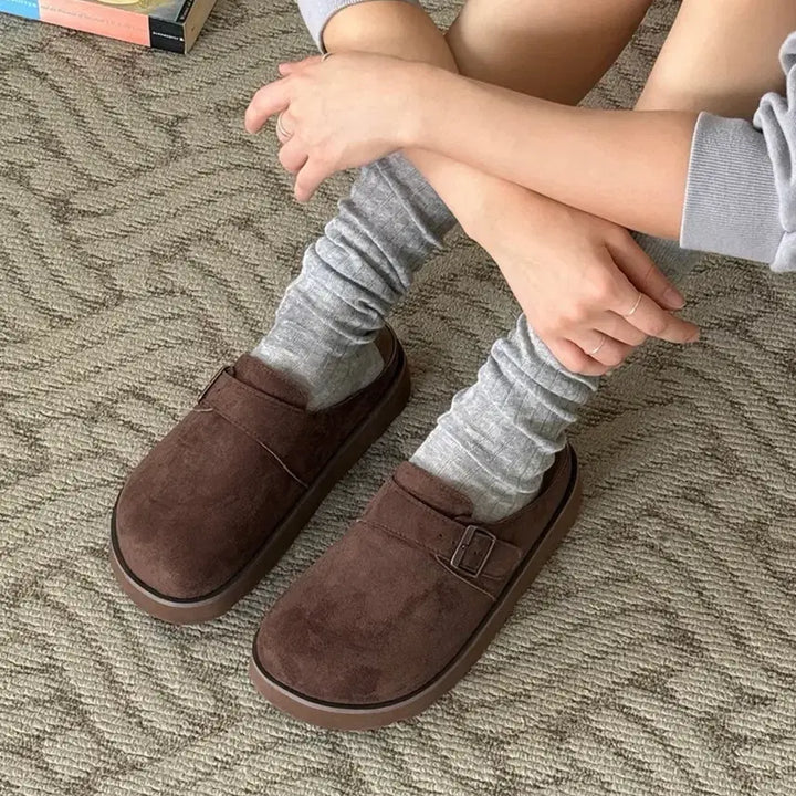 [BUNJANG] Brown Suede Mule 230 / 브라운 스웨이드 뮬 230