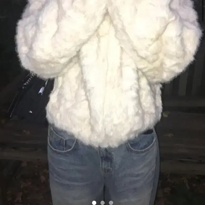 [BUNJANG] IZ*ONE Puppy Beige Jacket / 이즈이즈 퍼피 퍼자켓 베이지 새상품