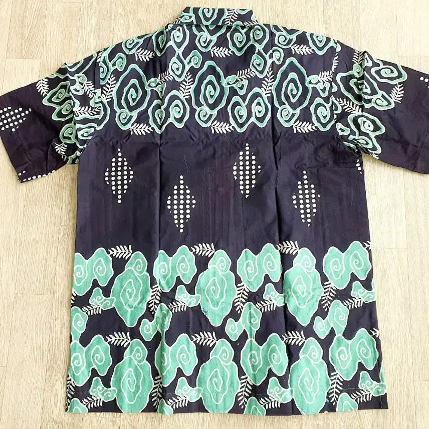 [BUNJANG] Batik Men's Short Sleeve Shirt (XL) / 바틱 남성 반팔셔츠(XL)
