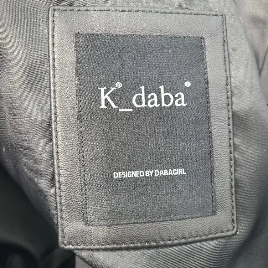 [BUNJANG] K.daba Black Leather Rider Jacket / K.daba 블랙 가죽 라이더 자켓