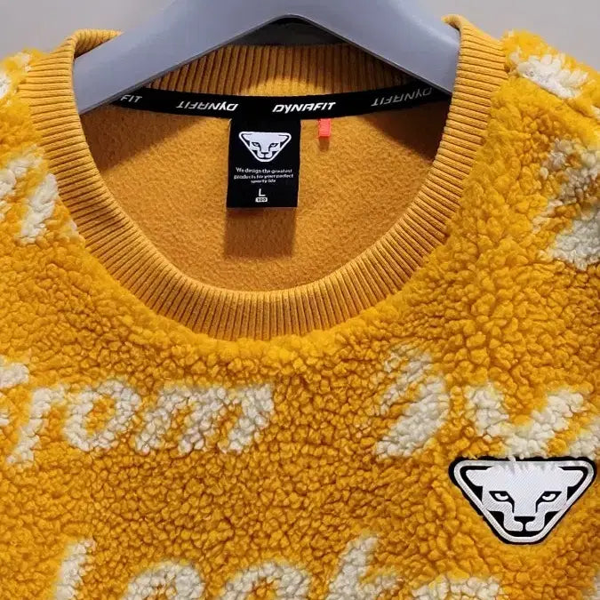[BUNJANG] Dynafit Fleece Sweatshirt Yellow / 다이나핏 뽀글이 맨투맨 옐로우