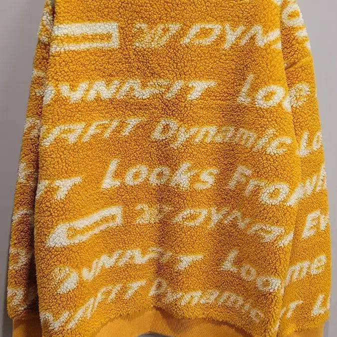 [BUNJANG] Dynafit Fleece Sweatshirt Yellow / 다이나핏 뽀글이 맨투맨 옐로우