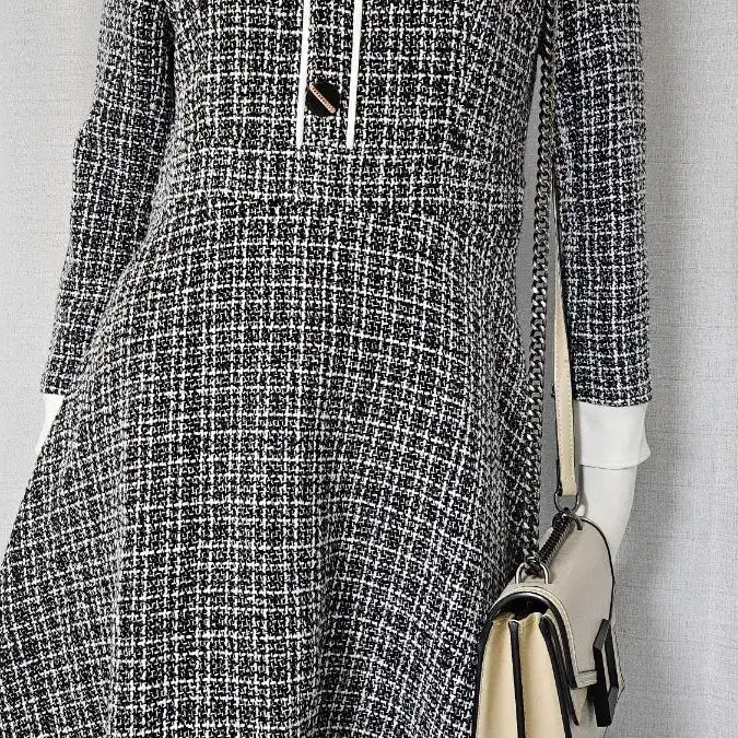[BUNJANG] CHICLINE Wool Dress / 새옷--CHICLINE 자크 안감 모직 원피스..반품 47 길이 94
