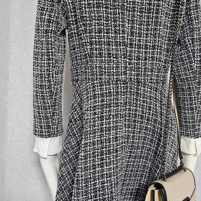 [BUNJANG] CHICLINE Wool Dress / 새옷--CHICLINE 자크 안감 모직 원피스..반품 47 길이 94