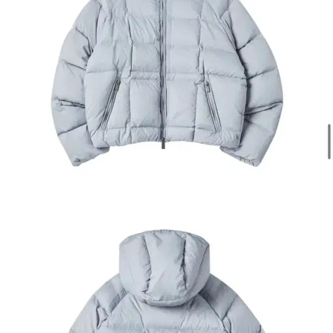 [BUNJANG] FRENDA Puffer Jacket Gray Blue / 정가 22만) 프렌다 푸퍼 패딩 그레이 블루 FREE (날씬66까지)