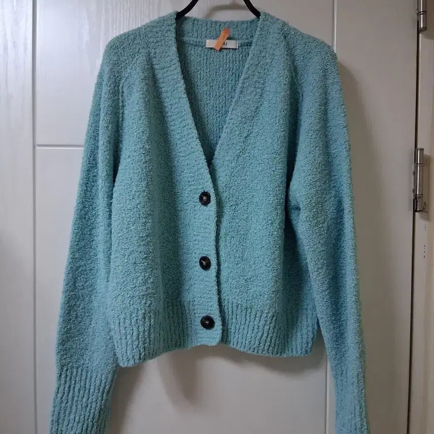 [BUNJANG] SJSJ Poggle Mint Knit Cardigan / SJSJ (뽀글민트)니트 가디건