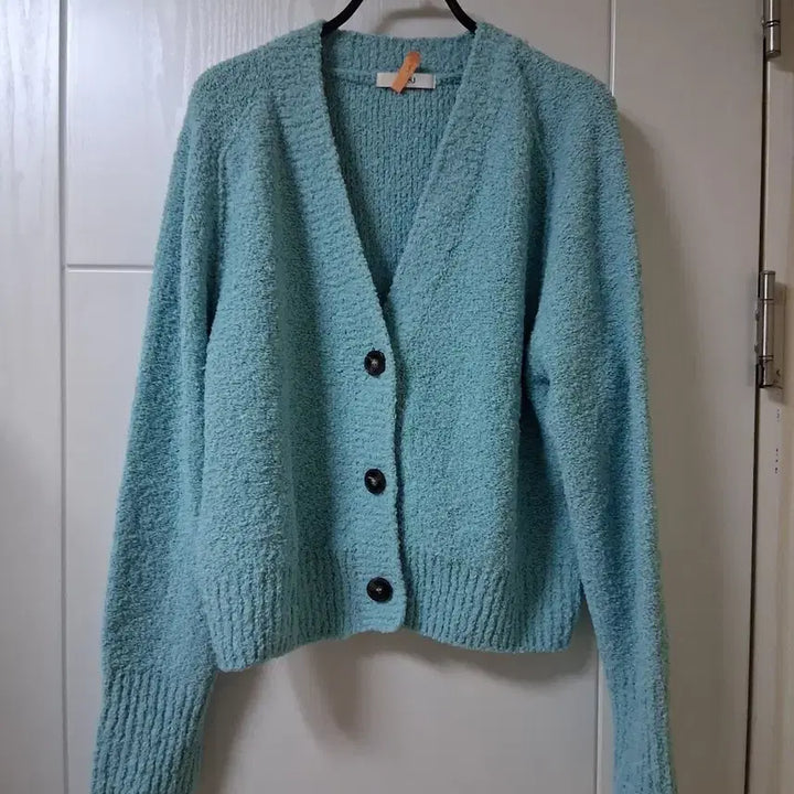[BUNJANG] SJSJ Poggle Mint Knit Cardigan / SJSJ (뽀글민트)니트 가디건