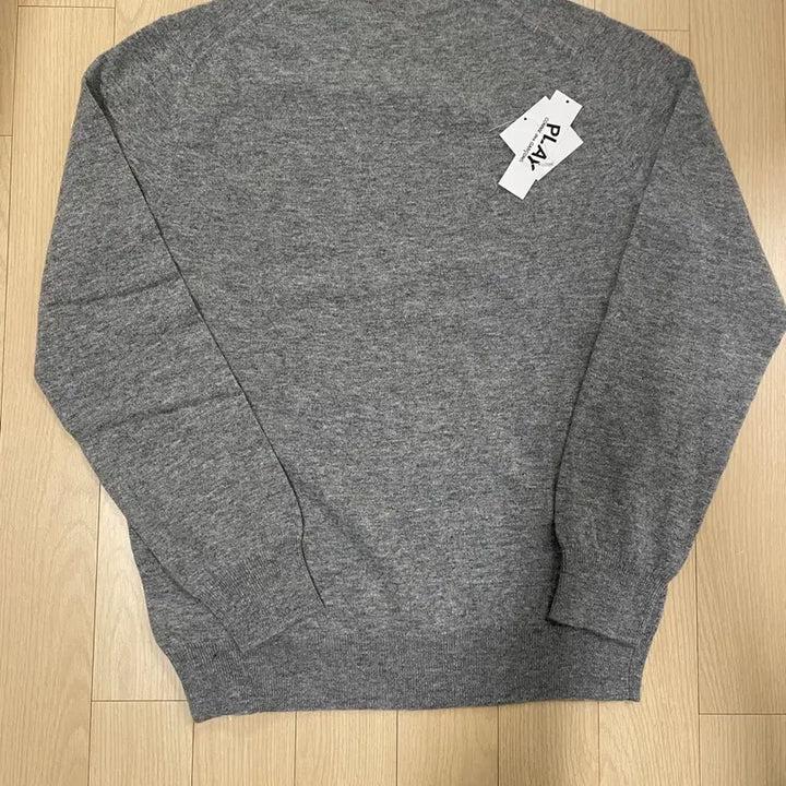 [BUNJANG] Comme des Garcons Black Emblem Cardigan / [시착 1회] 꼼데가르송 블랙와펜 가디건 그레이 남자 L