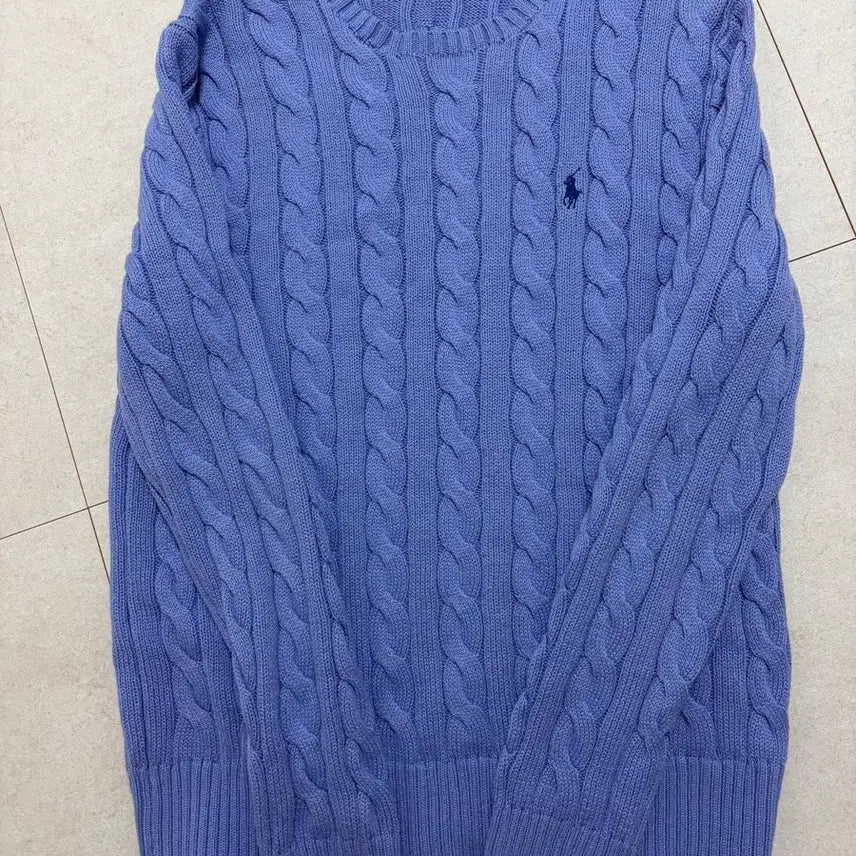 [SOLD OUT] 폴로 꽈배기 니트(코쿤 니트) M(100-105)