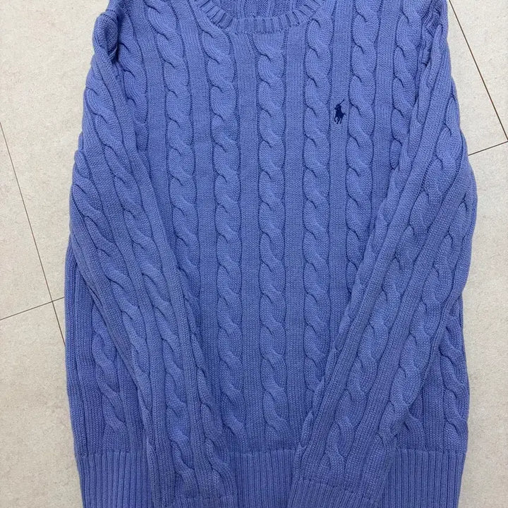 [SOLD OUT] 폴로 꽈배기 니트(코쿤 니트) M(100-105)