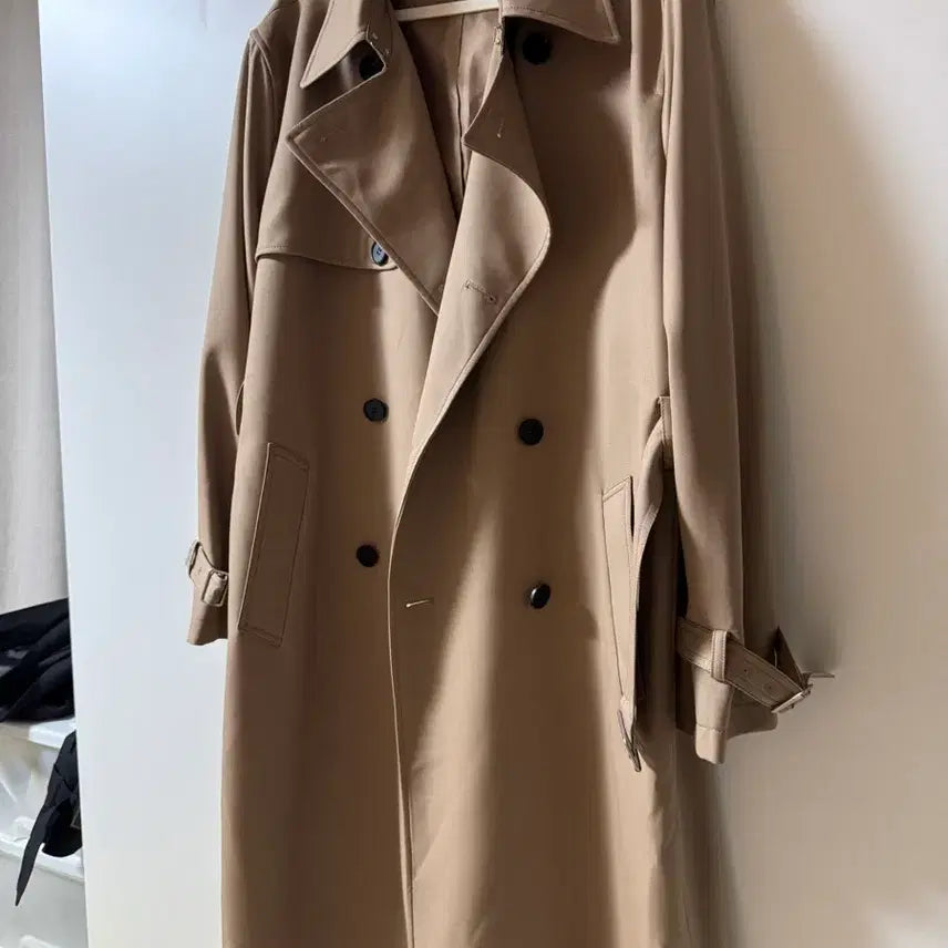 [BUNJANG] In Silence Slouchy Wool Trench Coat Beige M / 인사일런스 슬로시 울 트렌치코트 베이지