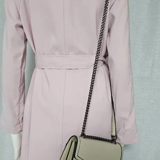 [BUNJANG] Long Trench Coat / SOUP 상태굿 연분홍 롱트렌치..