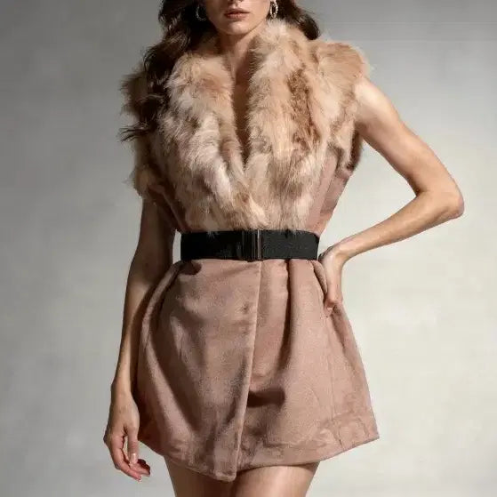 [BUNJANG] Cashmere Vest / 유로모피 폭스퍼 캐시미어베스트 88 빅사이즈 핑크