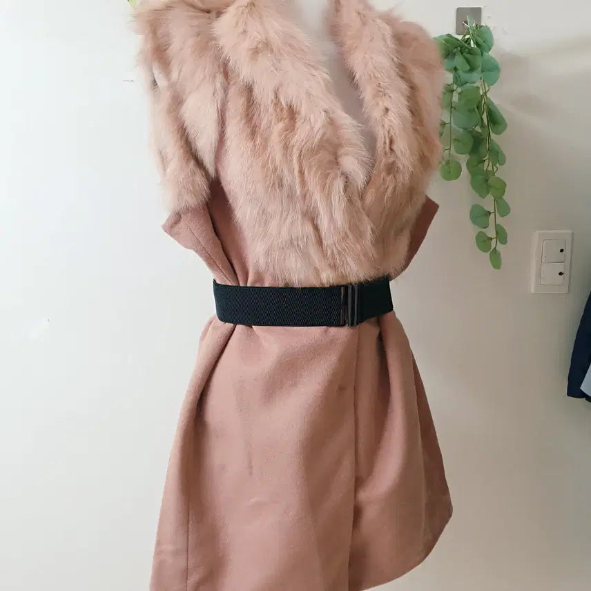 [BUNJANG] Cashmere Vest / 유로모피 폭스퍼 캐시미어베스트 88 빅사이즈 핑크