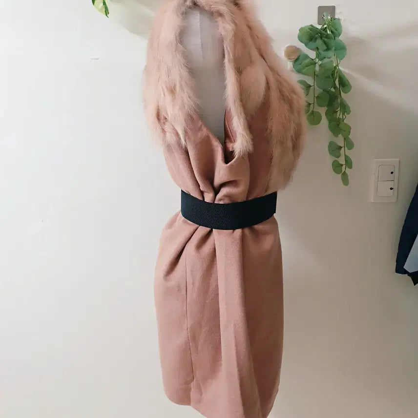 [BUNJANG] Cashmere Vest / 유로모피 폭스퍼 캐시미어베스트 88 빅사이즈 핑크