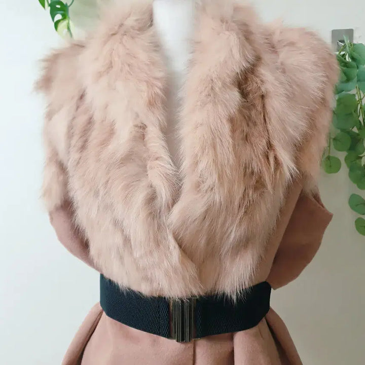 [BUNJANG] Cashmere Vest / 유로모피 폭스퍼 캐시미어베스트 88 빅사이즈 핑크