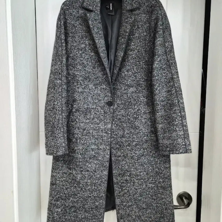 [BUNJANG] Morgan Gray Wool Long Coat / 모르간 회색 모직 롱코트