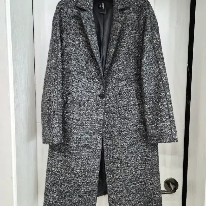 [BUNJANG] Morgan Gray Wool Long Coat / 모르간 회색 모직 롱코트