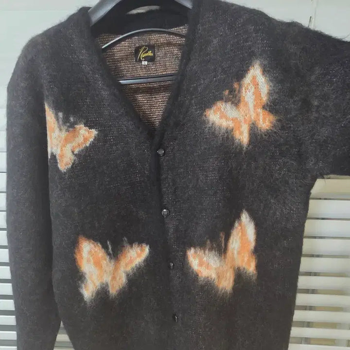 [BUNJANG] Needles x End Papillon Mohair Cardigan / 니들스 x 엔드 모헤어 빠삐용 가디건