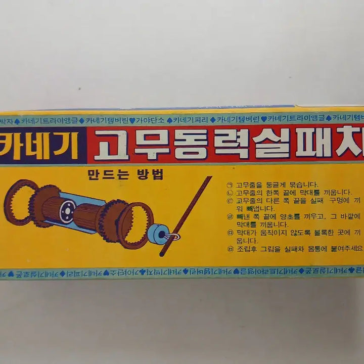 [BUNJANG] Karnegie Rubber Powered Failure Car Educational Toy / 카네기/고무 동력 실패차/학습교재용/고전완구