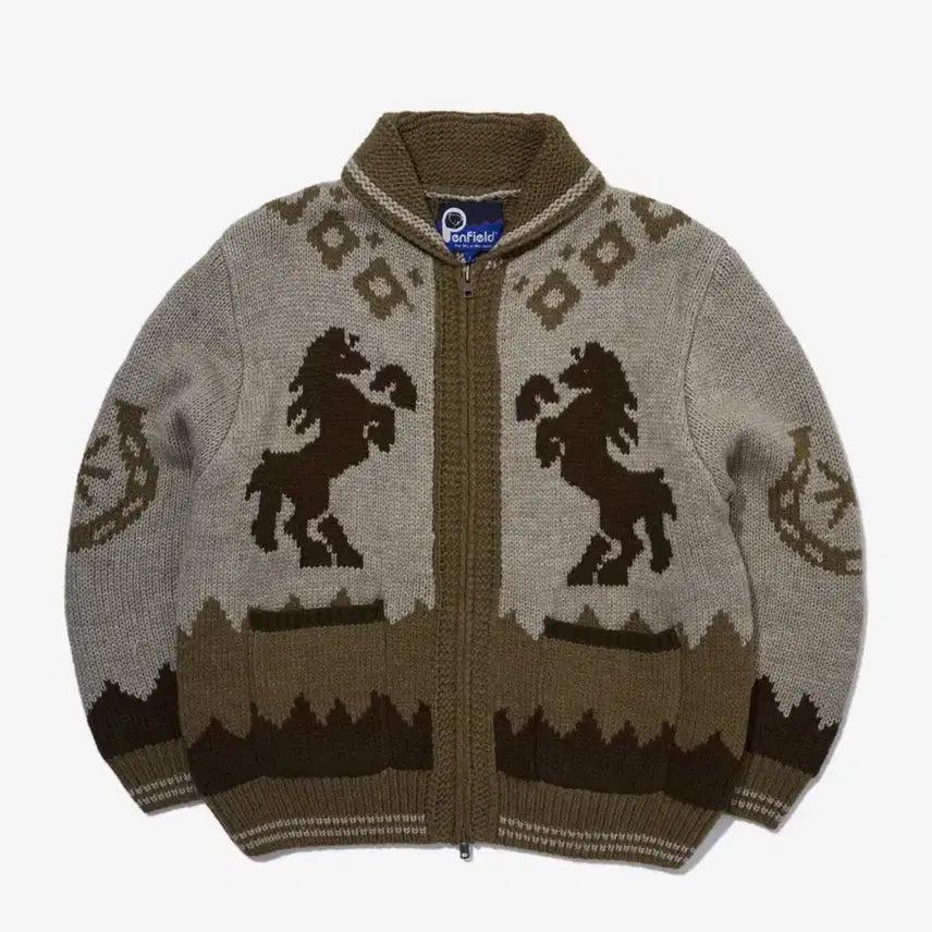 [BUNJANG] Penfield Cowichan Knit Zip-up L / 펜필드 코위찬 니트집업 L