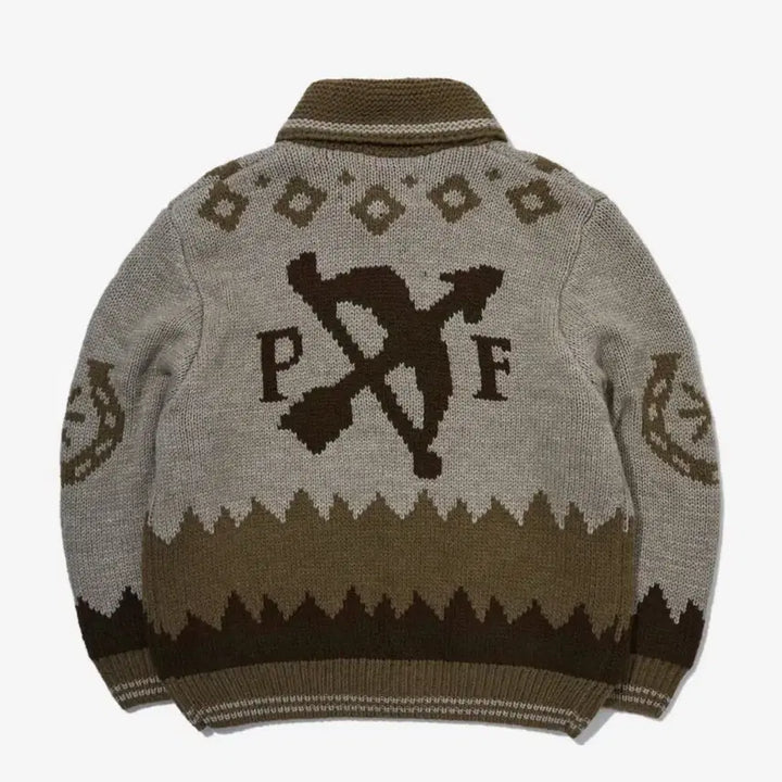 [BUNJANG] Penfield Cowichan Knit Zip-up L / 펜필드 코위찬 니트집업 L