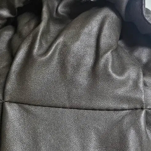 [BUNJANG] Quilted Leather Long Trench Coat / 퀼팅 레더 롱 트렌치 코트100~105
