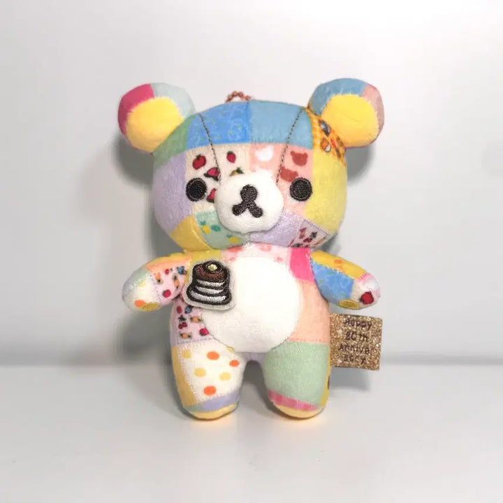 [BUNJANG] Rilakkuma 20th Anniversary Patchwork Doll Keyring / 리락쿠마 20주년 패치워크 인형 키링 (새상품)