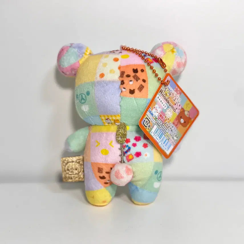 [BUNJANG] Rilakkuma 20th Anniversary Patchwork Doll Keyring / 리락쿠마 20주년 패치워크 인형 키링 (새상품)