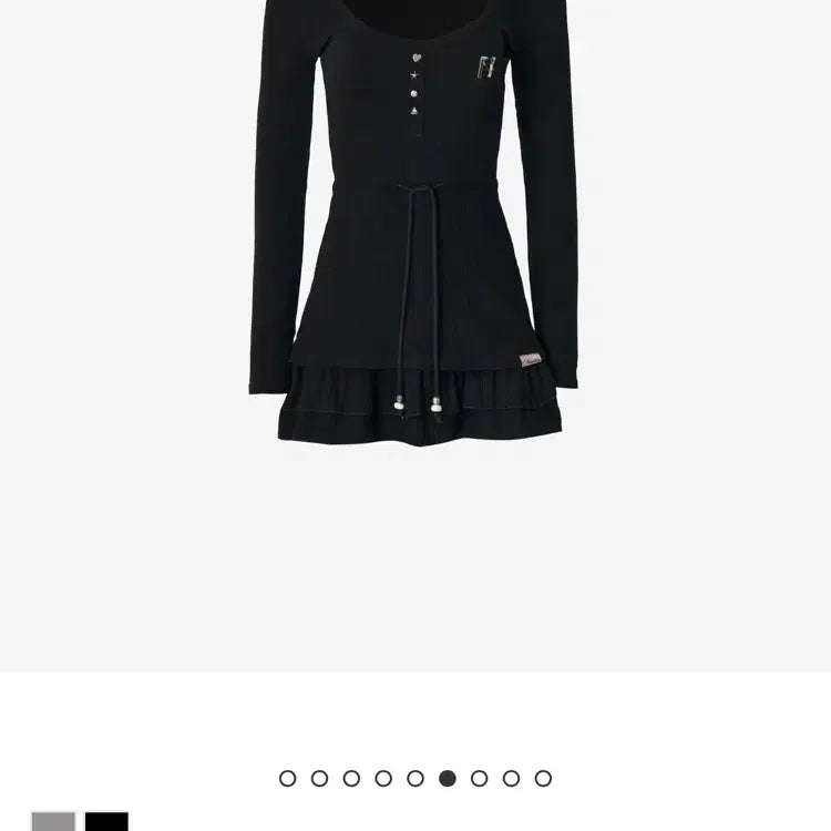 [BUNJANG] New Arrive Bubble Emblem Mini Dress / (새제품)뉴얼린 Bubble emblem Mini dress