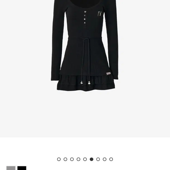 [BUNJANG] New Arrive Bubble Emblem Mini Dress / (새제품)뉴얼린 Bubble emblem Mini dress