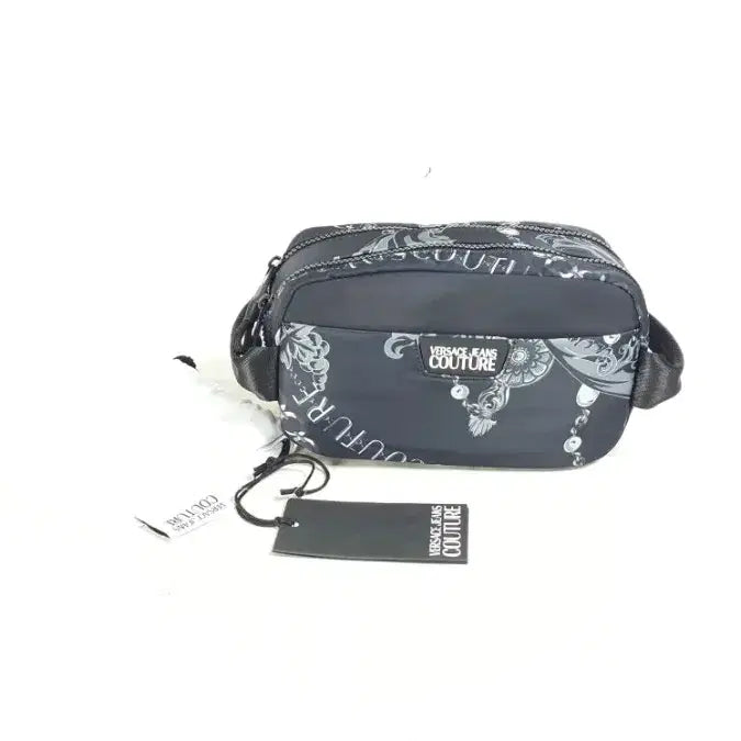 [BUNJANG] Versace Jeans Barocco Nylon Handbag / 베르사체진스 검정 바로코 나일론 손가방