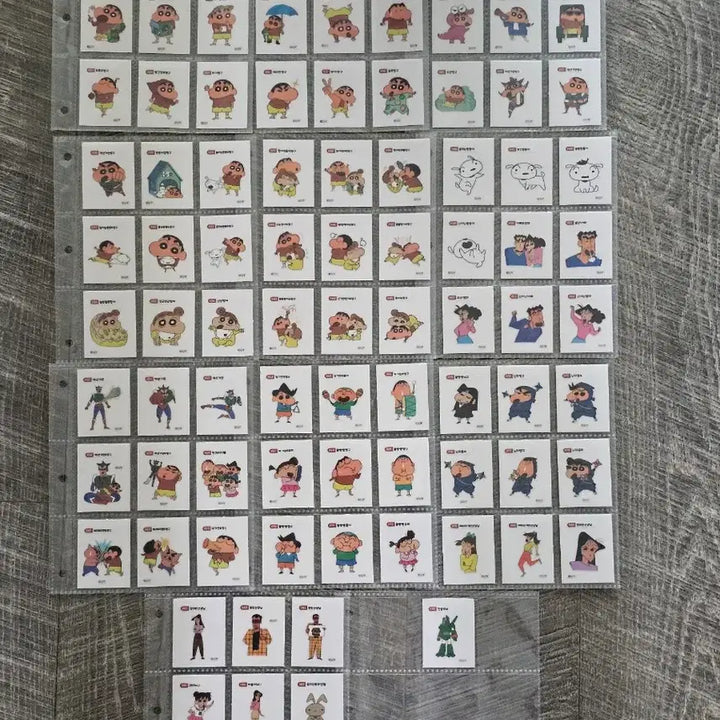[BUNJANG] Samyang Jjangu Ttibuseal Series 1-3 Full Set / 삼양짱구 띠부씰 1탄~3탄 전종 미개봉 세트