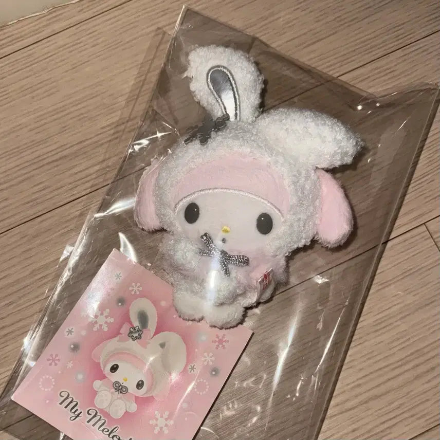 [BUNJANG] MyMelody Mascot Keyring / 마이멜로디 눈토끼 마스코트 키링